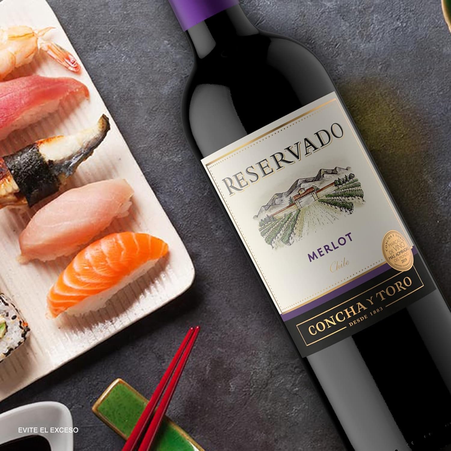 Reservado, Concha y Toro Merlot, 750ml - Imagem 2