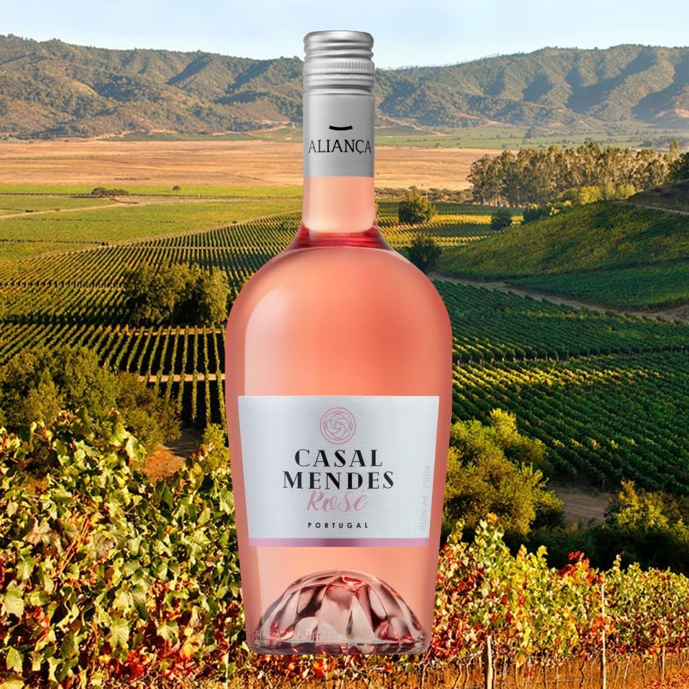 Vinho Rosé Português Casal Mendes DOC Verde 750ml - Imagem 8